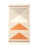 The peach Wild Geese rug by Minna Goods.  Photo 7 of 11 in Rugs by Melissa Abel from A Web Native Goes From the Screen to the Loom