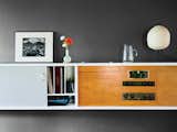 The built-in storage system includes a Fisher stereo that still works.