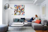 The New York loft of Muuto cofounder Peter Bonnén showcases a shipping container’s worth of furniture from Denmark. His wife, Jasmi, relaxes among Muuto designs, including a Connect sofa by Anderssen &amp; Voll and Airy tables by Cecilie Manz. The wall sculpture is by artist Anders Kappel; the painting is by Peter’s brother, Kaspar.