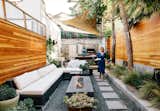 Large paver patios make excellent walkways. 