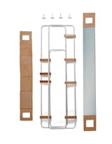 From a basic architecture of metal frames and wood hinges, the LYNKO system can be configured as a work, clothing, or even kitchen storage unit, with about 20 available accessories. Altogether, it weighs 9 to 17.5 pounds, depending on the kit.  Photo 2 of 5 in This Storage System Packs Up in Just Five Minutes