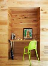 Office, Chair, and Desk A recess in the wall fits a custom desk and IKEA chair.  Photo 3 of 4 in Ideas by Laela from Happy Trails