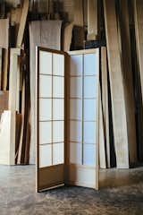 The Hanafusas' specialty is the double-sided shoji, which has a removable second frame that sandwiches the paper. The style has the added benefit of being sturdier than classic single-sided shojis.&nbsp;