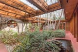 Since Wright was consistently focused on nature, he built an internal courtyard that creates a peaceful retreat in the middle of the structure.