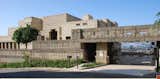 The Ennis House is the largest of Wright's textile block designs and was constructed primarily of interlocking, pre-cast concrete blocks.
