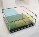 Glass may have been the most popular material this year in Milan. The multicolored Floe coffee table by Daisuke Kitagawa of Design for Industry is a prime example.&nbsp;