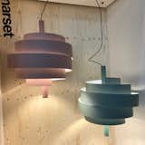 Piola lamps, made of PVC and designed by Christophe Mathieu for Marset.&nbsp;