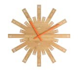 Raggiante, 2017.  A recent creation  for Italian manufacturer Alessi, this bamboo clock features Roman numerals and a distinctive form with a diameter of nearly  20 inches. alessi.com  Photo 9 of 14 in Michele De Lucchi