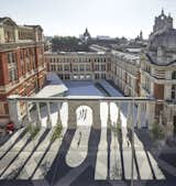 The Sackler Courtyard at the Victoria &amp;Albert Museum's Exhibition Road Quarter  Photo 1 of 10 in Part of an Epic Expansion, London’s V&A Museum Paves its Courtyard With 11,000 Porcelain Tiles