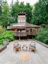 Exterior, House Building Type, Shingles Roof Material, and Wood Siding Material  Photo 2 of 19 in Repurposed Ship Materials and 100-Year-Old Beams Make Up This Tree House-Like Home