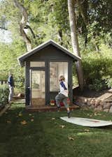 Constructed by landscaper Ronald Gramajo for a California family, the outbuilding would make for a great she shed for relaxing,  hanging out, writing, or even yoga or art.