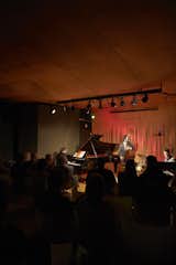 Inside the performance space, the Pete Malinverni Trio plays for a full house. There’s no stage, no curtain, no waiters or tables covered in white linens—just stacking chairs, 75 to be exact. The staff has to be able to flip the room back into a recording studio quickly after the concert.
-
New Haven, Connecticut
Dwell Magazine : September / October 2017  Photo 11 of 20 in A 1905 Fire Station in Connecticut Is Converted Into a Community Hub for Art and Music