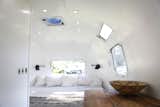 Bedroom, Recessed Lighting, and Bed  Photo 11 of 15 in Airstream Dream Team: These Women Travel the Country, Turning Retro RVs Into Homes