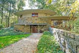 Exterior, House Building Type, and Stone Siding Material  Photo 2 of 10 in A Usonian Masterpiece by Frank Lloyd Wright Is on the Market For $1.5M