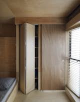 Storage strategy is key in small spaces, and Peter took extra care in this regard.

New York, New York
Dwell Magazine : November / December 2017  Photo 13 of 19 in This Compact Apartment in NYC Is Full of Crafty Solutions