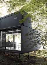 Exterior, Prefab Building Type, House Building Type, Metal Roof Material, Metal Siding Material, and Cabin Building Type  Photo 3 of 10 in An Experimental New Hotel Includes a Steel Prefab and a Copenhagen Loft