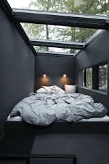 The sleeping area features skylights that allow for stargazing at night.