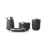 Bathroom accessories by Vipp From $69 Vipp’s sleek line of black washroom accessories provides the perfect finishing touch. Made of powder-coated and stainless steel, the collection includes a soap dispenser, soap dish, container, toothbrush holder, and tray (see above).&nbsp; 