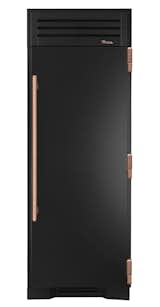 30" refrigerator column by True Residential From $9,000 True’s home refrigerators now come in a high-contrast combination of powder-coated matte-black stainless steel and bright copper. The finishes are available on the 30-inch refrigerator column, freezer, and wine storage unit, and on the True 42 and True 48.