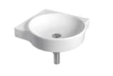 Flow oval washbasin with integrated shelf by Simas
$925 
The sculptural wall-mounted sink basins by Italian manufacturer Simas come in square, rectangular, oval, and circular forms—making them suitable for a wide variety of small bathrooms.