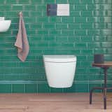 ME Wall-Mounted Toilet by Philippe Starck for Duravit
From $430
If space is your top consideration when fixture shopping, Philippe Starck’s wall-hung toilet for Duravit measures only about 14.5 by 19 inches.  Photo 30 of 32 in Watch Out For These Two Kitchen and Bath Trends in 2018