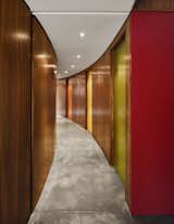 Hallway and Concrete Floor  Photo 7 of 60 in Corridor by Casey Tiedman from A Curved House in Ontario Bends 100 Degrees for Forest Views