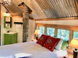 Bedroom, Pendant Lighting, and Bed  Photo 6 of 7 in Montana Treehouse Retreat by Dwell