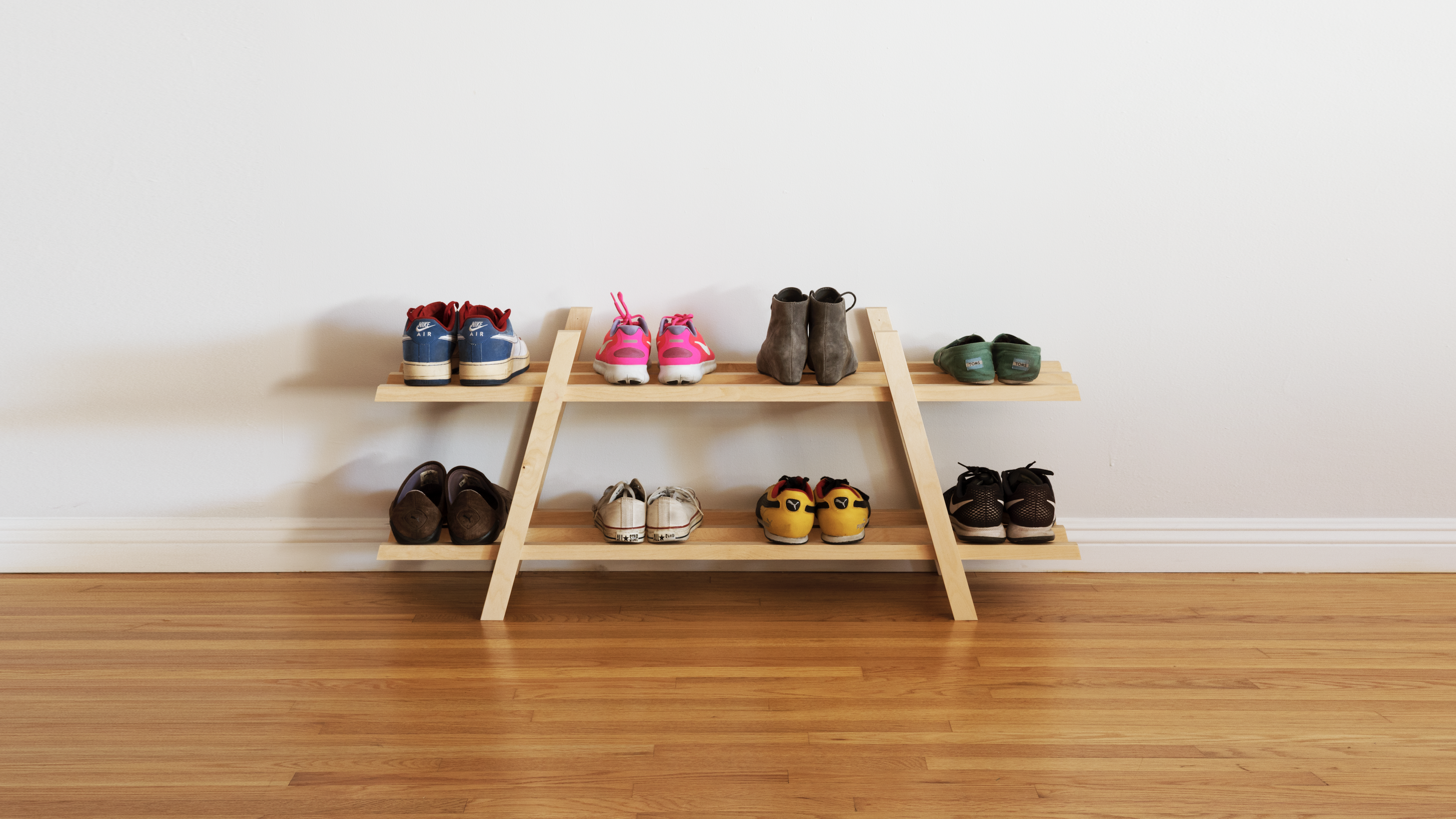 Dwell Made Presents DIY Modern Shoe Rack Dwell