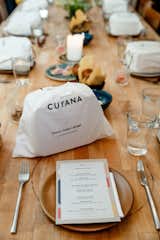 Dining Room and Table Dwell and Cuyana hosted an intimate dinner to celebrate the organizing master's new mini capsule collection.  Photo 8 of 10 in Watch: A Conversation With Decluttering Guru Marie Kondo