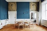 Dining Room, Medium Hardwood Floor, Chair, Table, Shelves, and Wall Lighting  Photo 1 of 8 in Nobis Hotel Copenhagen by Dwell