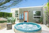 Outdoor, Side Yard, Hardscapes, Concrete Patio, Porch, Deck, and Hot Tub Pools, Tubs, Shower  Photos from Sleek Palm Springs House