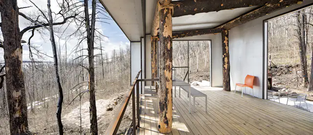 Photo 3 of 12 in An Architect’s Cabin Rises From the Ashes After a ...