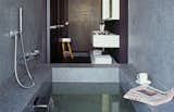 Bath Room, Drop In Tub, Wall Mount Sink, and Open Shower  Photo 8 of 9 in Distrito Capital Hotel by Dwell