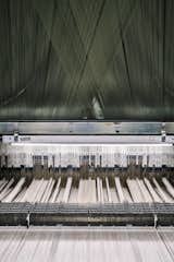 <b>6 Prepare the Loom</b>
The Tidal Wave pattern is woven using a Jacquard loom, a machine that dates to 1804. Today, MTL uses a computer file that acts as the loom’s “brain” and controls the binary weaving process.