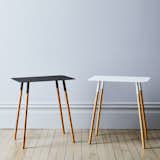 Yamazaki Home Steel & Wood Rectangular Side Table