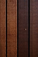 The western red cedar used for the exterior and some of the interior is clear-coated in Dryden’s Wood Oil.