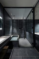 Bath Room, Undermount Tub, Recessed Lighting, Undermount Sink, and Enclosed Shower  Photo 6 of 9 in Hotel Koé Tokyo by Dwell