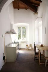 Kitchen, Cooktops, Wall Oven, Range Hood, and Brick Backsplashe  Photos from Villa Lena Agriturismo
