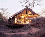 Exterior and Tent Building Type  Search “tippie tent tokyo design week” from Honeyguide Tented Safari Camps