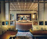 Living Room, Pendant Lighting, Bar, Carpet Floor, and Sofa  Photo 1 of 10 in Chiltern Firehouse by Dwell