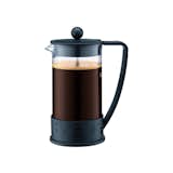Bodum Chambord Stainless Steel 34-oz. French Press with Walnut Wood Handle | Crate & Barrel