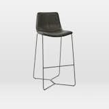 West Elm Slope Leather Bar & Counter Stool