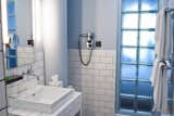 Bath Room, Vessel Sink, Wall Lighting, and Subway Tile Wall  Photo 4 of 9 in Ku' Damm 101