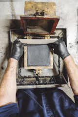 4. Test the Color: French Paper has its own lab for in-process color testing.  Each batch is examined for quality before entering a paper machine that’s the size of a football field.