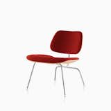 Eames Molded Plywood Lounge Chair with Metal Legs, Upholstered