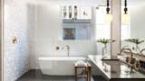 Bath Room, Freestanding Tub, Open Shower, Pendant Lighting, and Undermount Sink  Photo 5 of 10 in Kimpton Gray Hotel by Dwell