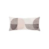 Salm 10x21 Lumbar Pillow, Pink/Ivory Linen