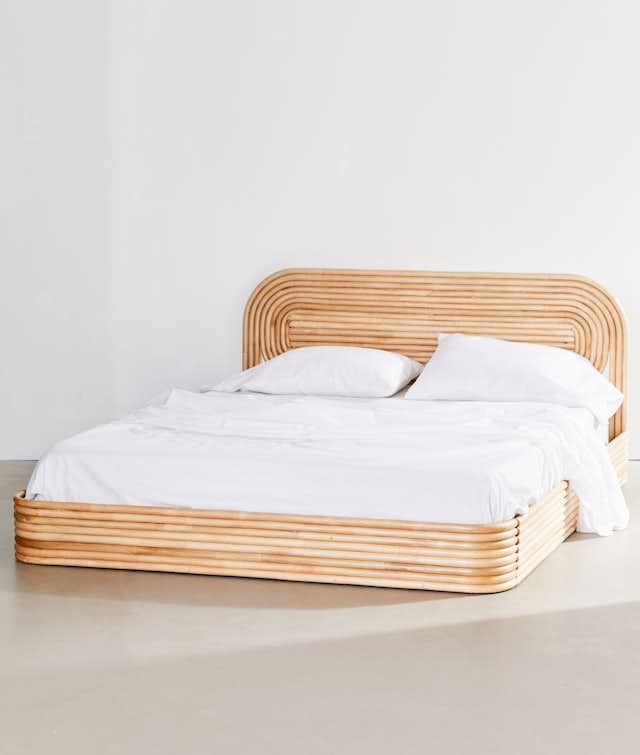 Urban Outfitters Ria Rattan Bed Dwell