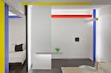 This NYC studio apartment received a Mondrian-inspired makeover.