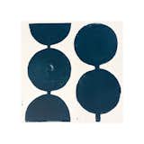 Modern Circles in Midnight Blue by Stacy Rajab Print